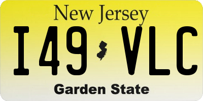 NJ license plate I49VLC