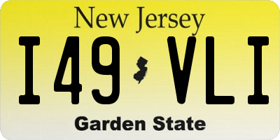 NJ license plate I49VLI