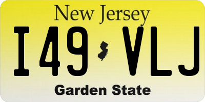NJ license plate I49VLJ
