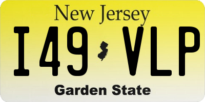 NJ license plate I49VLP