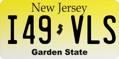 NJ license plate I49VLS