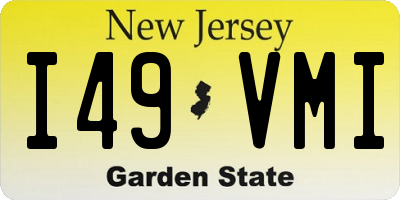 NJ license plate I49VMI