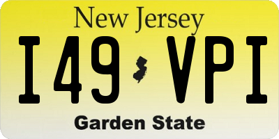 NJ license plate I49VPI
