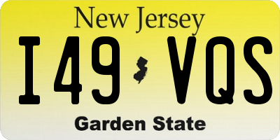 NJ license plate I49VQS