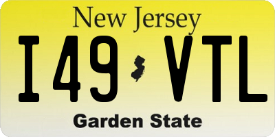 NJ license plate I49VTL