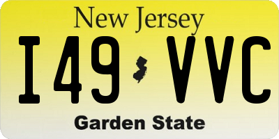 NJ license plate I49VVC