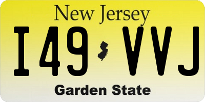 NJ license plate I49VVJ