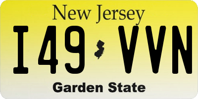 NJ license plate I49VVN