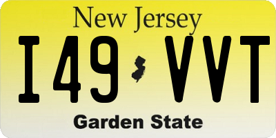 NJ license plate I49VVT