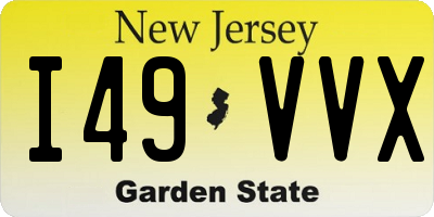 NJ license plate I49VVX