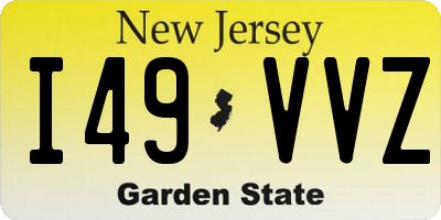 NJ license plate I49VVZ