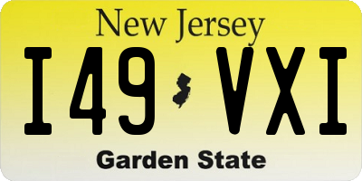 NJ license plate I49VXI