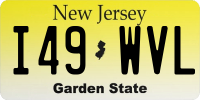 NJ license plate I49WVL