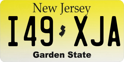NJ license plate I49XJA