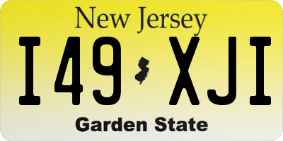 NJ license plate I49XJI