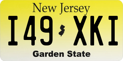 NJ license plate I49XKI