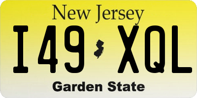 NJ license plate I49XQL