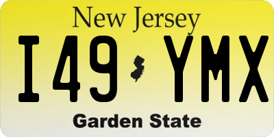 NJ license plate I49YMX