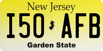NJ license plate I50AFB