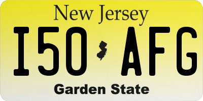 NJ license plate I50AFG