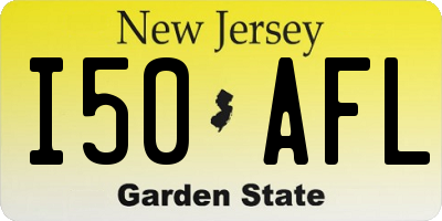 NJ license plate I50AFL