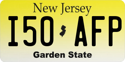 NJ license plate I50AFP