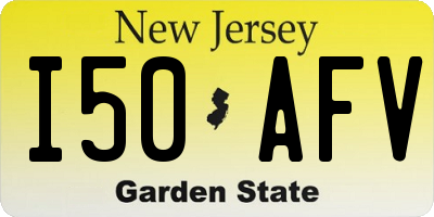 NJ license plate I50AFV