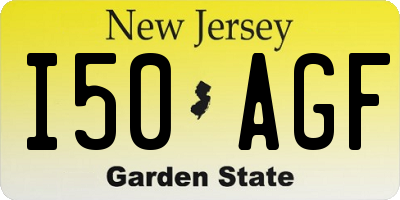 NJ license plate I50AGF