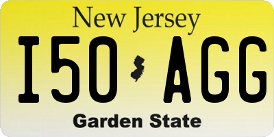NJ license plate I50AGG