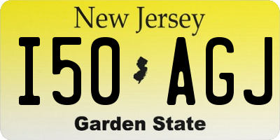 NJ license plate I50AGJ