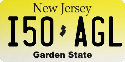 NJ license plate I50AGL
