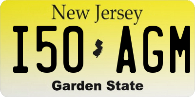 NJ license plate I50AGM