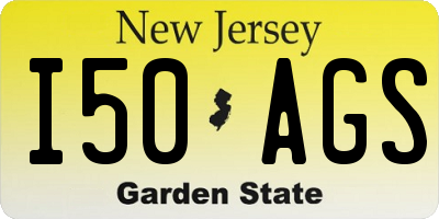 NJ license plate I50AGS