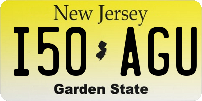 NJ license plate I50AGU