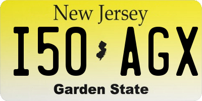 NJ license plate I50AGX