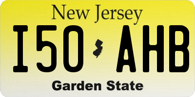 NJ license plate I50AHB