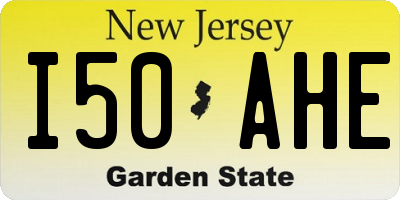 NJ license plate I50AHE