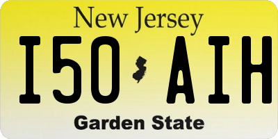 NJ license plate I50AIH