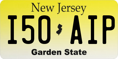 NJ license plate I50AIP