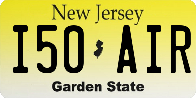 NJ license plate I50AIR