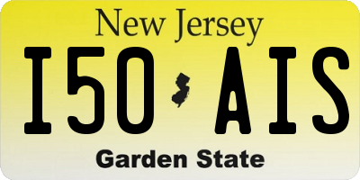 NJ license plate I50AIS