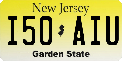 NJ license plate I50AIU
