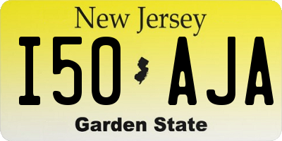 NJ license plate I50AJA