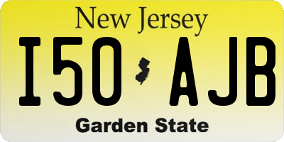 NJ license plate I50AJB