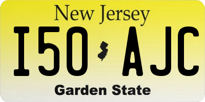 NJ license plate I50AJC
