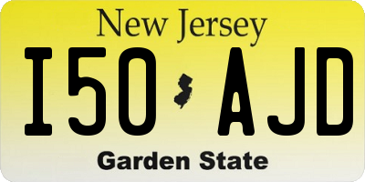 NJ license plate I50AJD