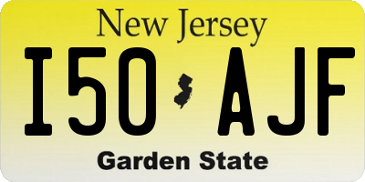 NJ license plate I50AJF