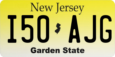 NJ license plate I50AJG