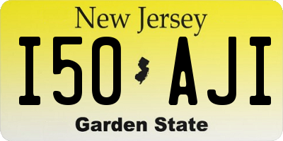 NJ license plate I50AJI