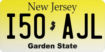 NJ license plate I50AJL